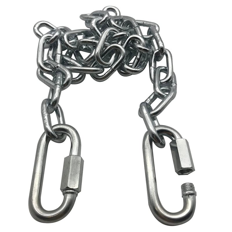 MIKMAYTOO 1/4"" X 24"" Trailer Safety Chain with Threaded Quick Link Grade 30 (M6*24 Inch Trailer Safety Chain-1PCS) - Image 1